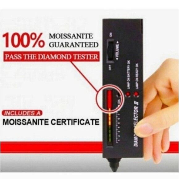 Certified 1CT Blue Green Moissanite Four-Leaf Halo Cluster Stud Earrings - Picture 8 of 8